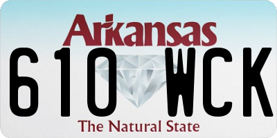 AR license plate 610WCK
