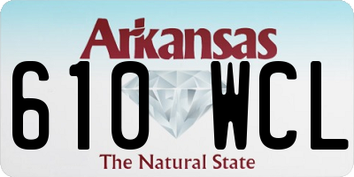 AR license plate 610WCL