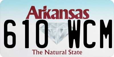 AR license plate 610WCM