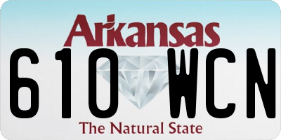 AR license plate 610WCN