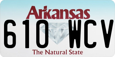 AR license plate 610WCV