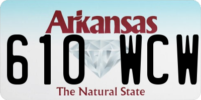 AR license plate 610WCW