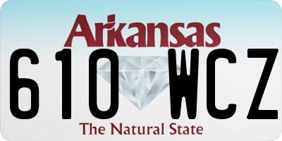 AR license plate 610WCZ