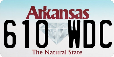 AR license plate 610WDC