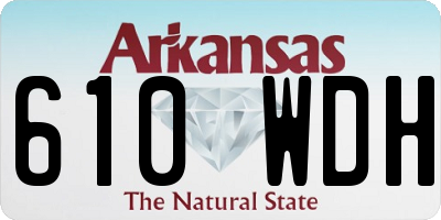 AR license plate 610WDH