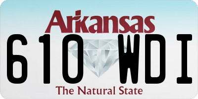 AR license plate 610WDI