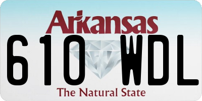 AR license plate 610WDL