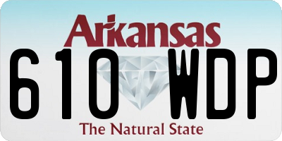 AR license plate 610WDP