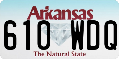 AR license plate 610WDQ
