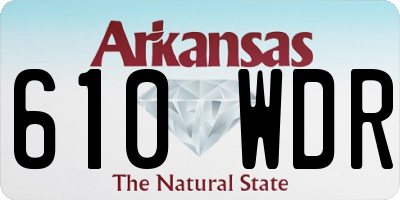 AR license plate 610WDR