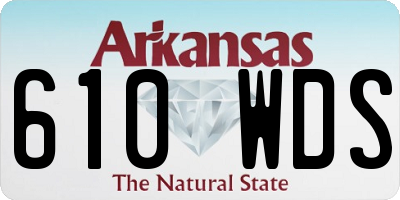 AR license plate 610WDS