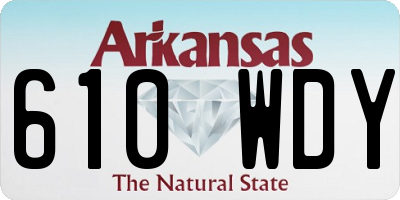 AR license plate 610WDY