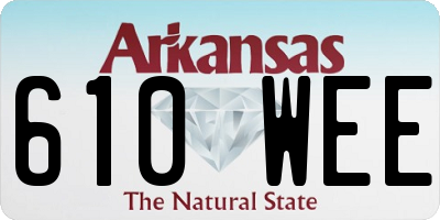 AR license plate 610WEE
