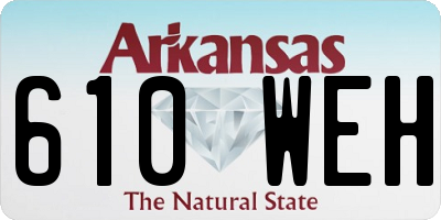 AR license plate 610WEH