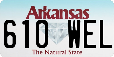 AR license plate 610WEL