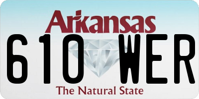 AR license plate 610WER