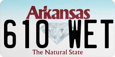 AR license plate 610WET