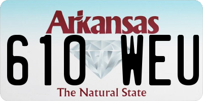 AR license plate 610WEU