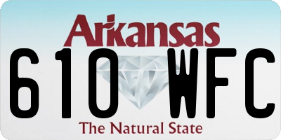 AR license plate 610WFC