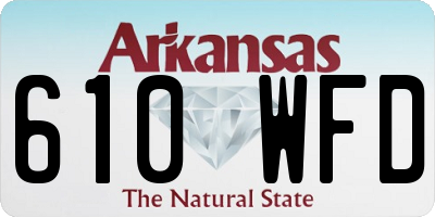 AR license plate 610WFD
