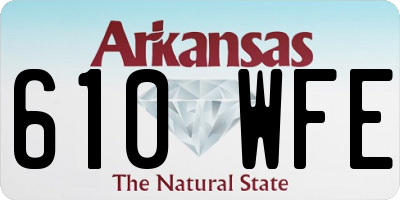 AR license plate 610WFE