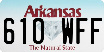 AR license plate 610WFF