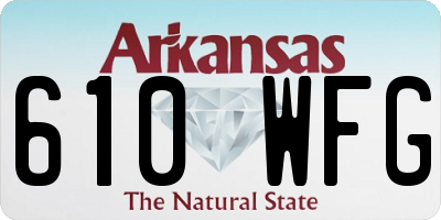 AR license plate 610WFG