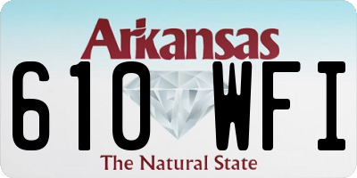 AR license plate 610WFI