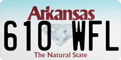 AR license plate 610WFL