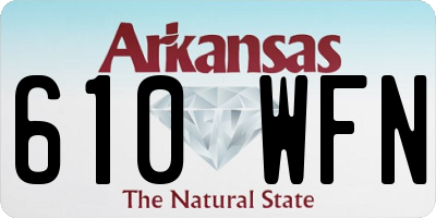AR license plate 610WFN