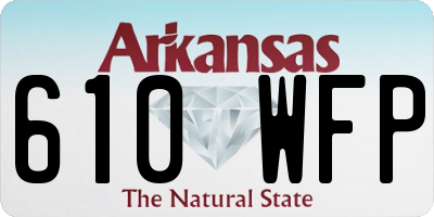 AR license plate 610WFP