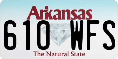 AR license plate 610WFS