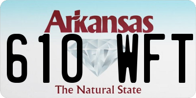 AR license plate 610WFT