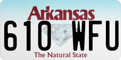 AR license plate 610WFU