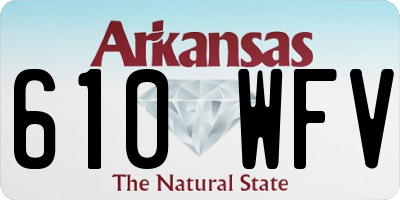 AR license plate 610WFV
