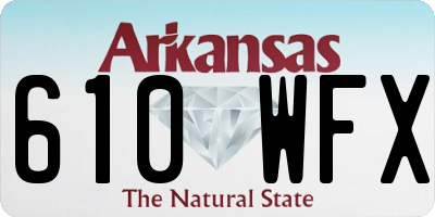 AR license plate 610WFX