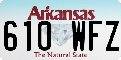 AR license plate 610WFZ