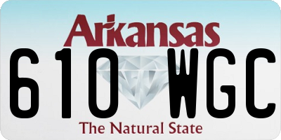 AR license plate 610WGC