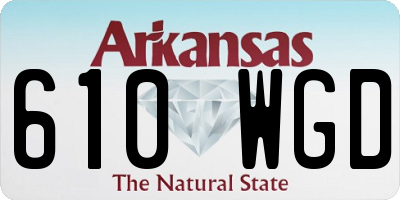AR license plate 610WGD