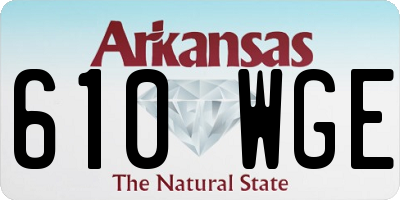 AR license plate 610WGE