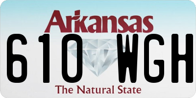 AR license plate 610WGH