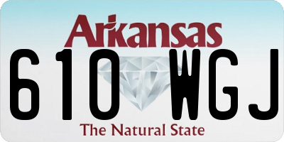 AR license plate 610WGJ