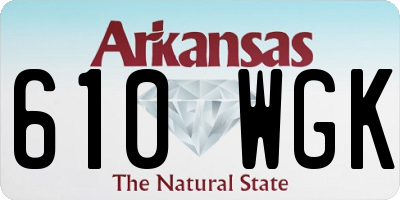AR license plate 610WGK
