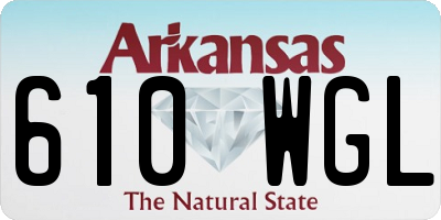 AR license plate 610WGL