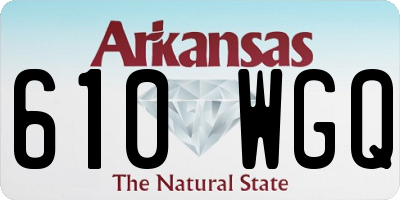 AR license plate 610WGQ
