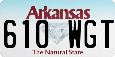 AR license plate 610WGT