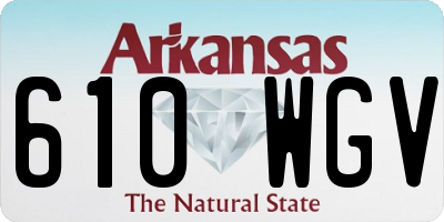 AR license plate 610WGV