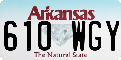 AR license plate 610WGY