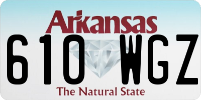 AR license plate 610WGZ