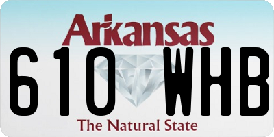 AR license plate 610WHB